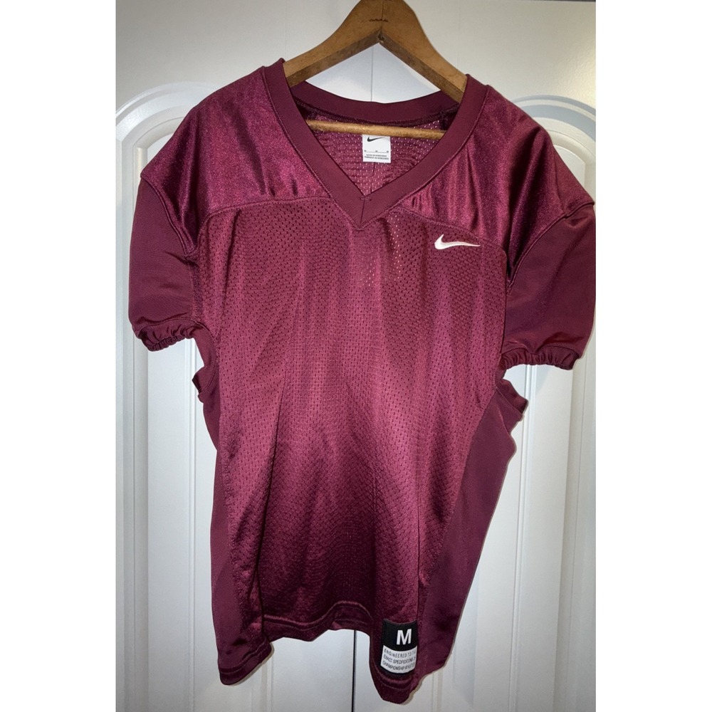 New Nike Vapor Varsity Football‎ Practice Mesh Jersey Maroon Mens Medium